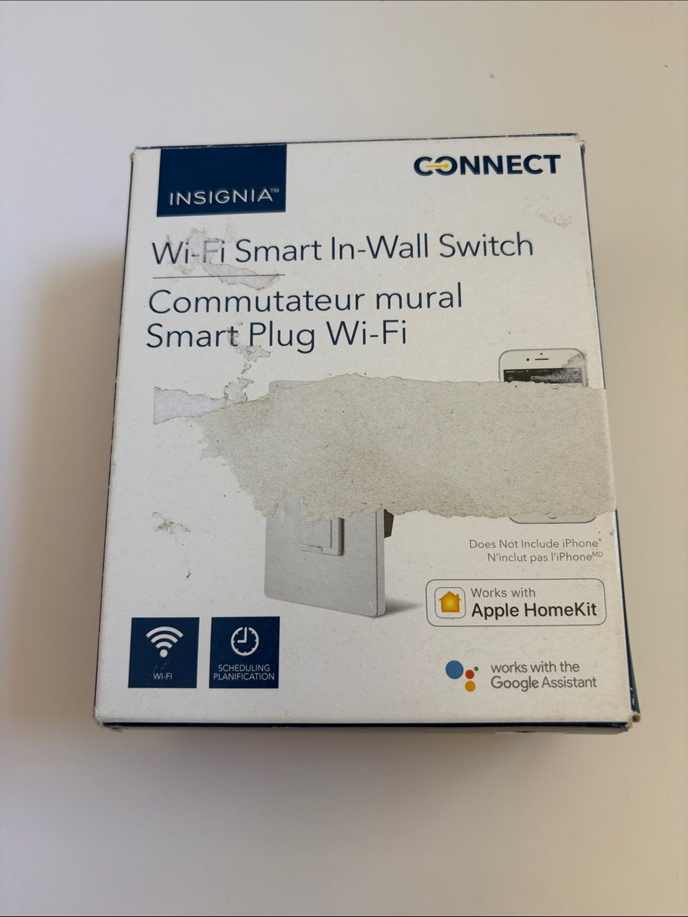 Insignia Connect Wi‑Fi Smart In‑Wall Switch - White